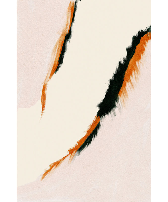 Breathinglineno03 by Treechild — Abstract Wall Art, 12 × 18, Framed Print, Tan
