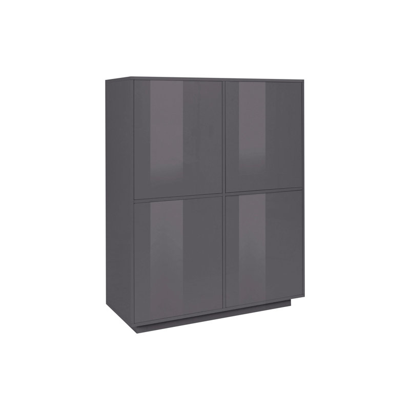 Jahzara 100cm Sideboard, Anthracite Grey Glossy