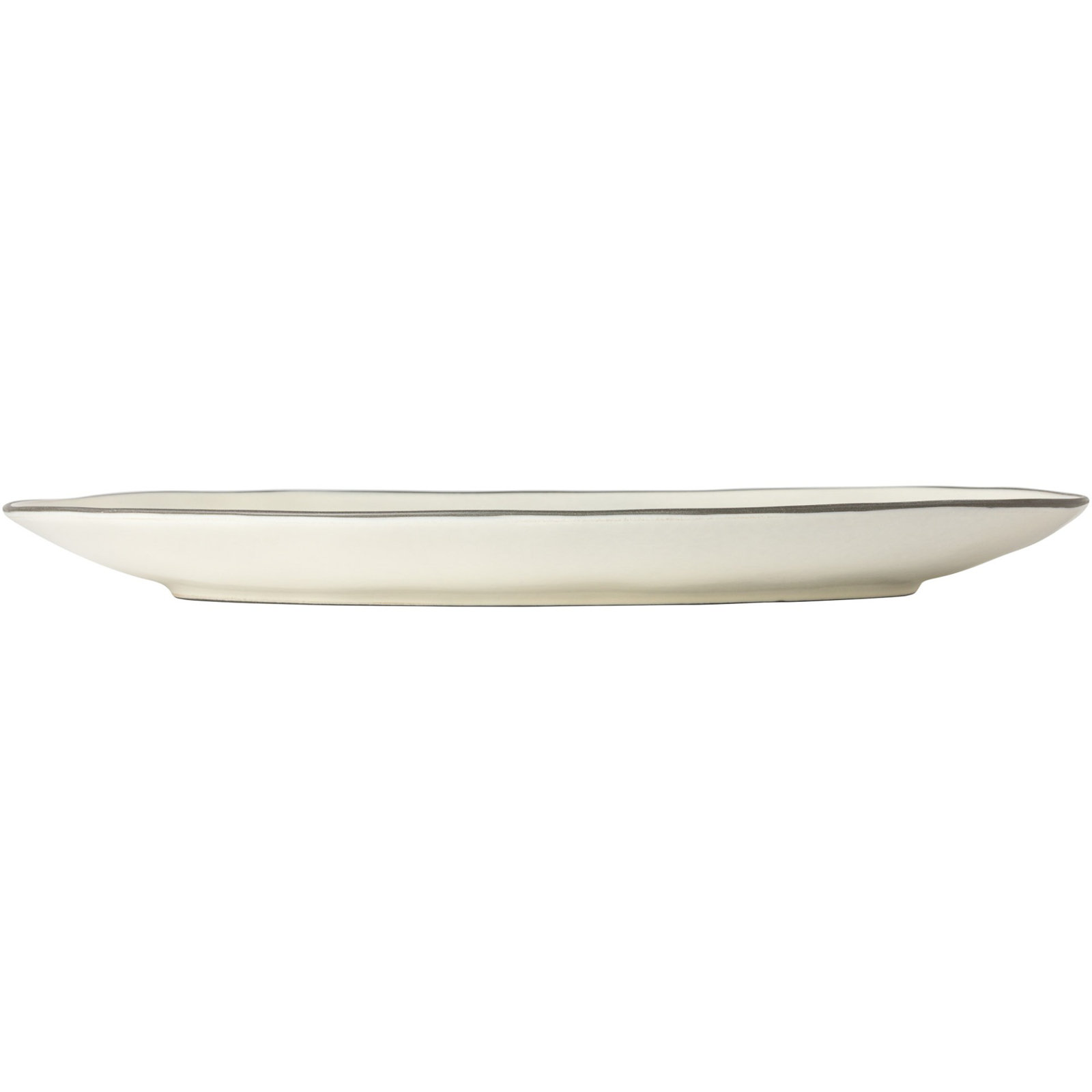Stacked Organic Oval Platter, Beige