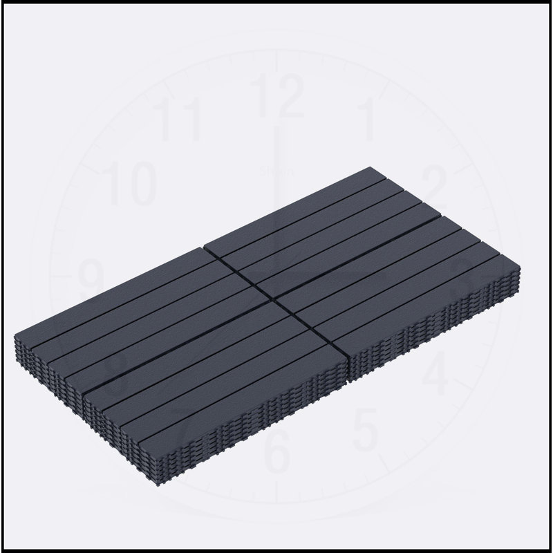 Carreaux de terrasse à emboîtement pour une utilisation polyvalente à l'extérieur et à l'intérieur, améliorant les espaces
