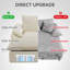 Chaise longue rembourrée en os 56,5 po sans assemblage en chenille-961131849