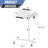 Mobile Laptop Desk Standing Desk With Mouse Pad & Tilting Tabletop, Adjustable Height Computer Table-1865198320