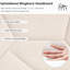 Lit pour grand lit sans sommier beige - stable, solide, avec pieds antidérapants et espace de rangement inférieur requis, lin-1424839883