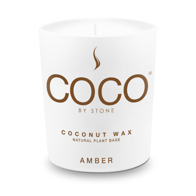 Amber Natural Coconut Apricot Wax Candle