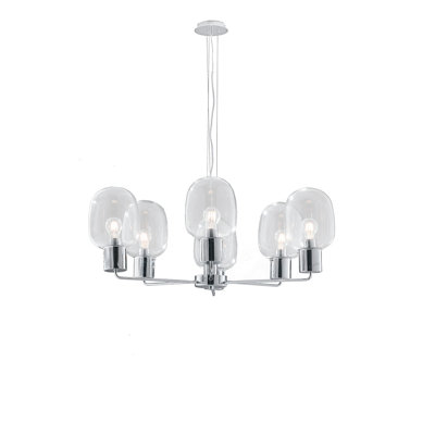 Davy 6 - Light Shaded Chandelier