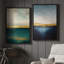 Art mural encadré sur toile - Impressions murales abstraites bleues ciel et mer pour chambre à coucher - 16 po x 24 po x 2 pièces-681224568-681224571