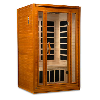 Dynamic Infrared 2 - Person Bluetooth Compatible FAR Infrared Sauna in Hemlock