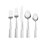 Pfaltzgraff Arabesque Frost 42-Piece Stainless Steel Flatware Set with Caddy, Service For 8