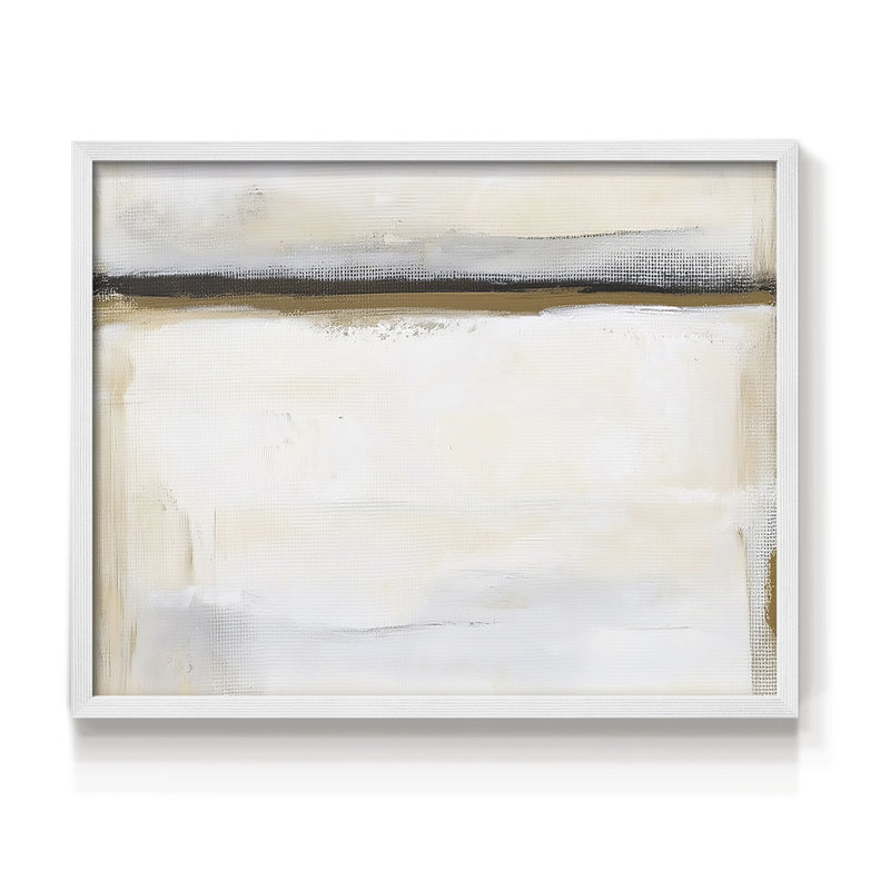 Série abstraite-XXXIX - reproduction encadrée, H 8 po x l 10 po, Blanc