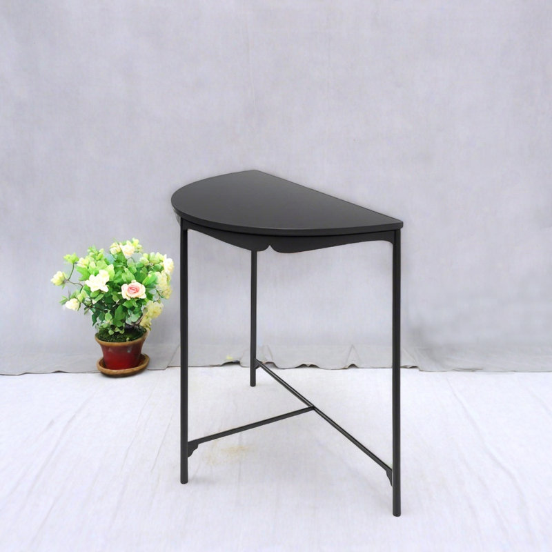 Minimalist Modern Console Table, Black