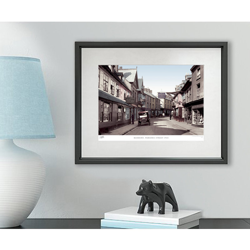 Banbury, Parsons Street 1921 by Francis Frith - Single Picture Frame Print, 45cm H x 60cm W x 2.3cm D