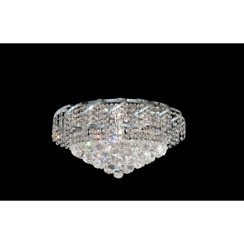 Lustre empire 9 lumières Zofia, Chrome