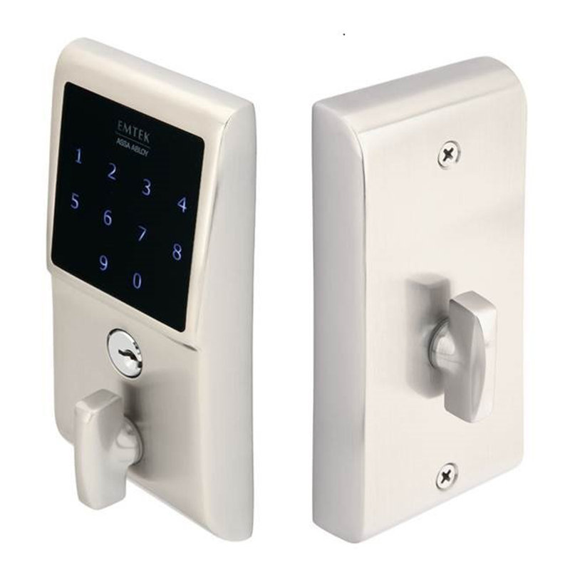 EmTouch Single Cylinder Electronic Deadbolt, Satin Nickel
