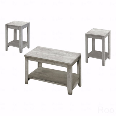 Table Set, 3Pcs Set, Coffee, End, Side, Accent, Laminate, Transitional