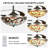 42“ Vintage Tiffany-Style Stained Glass Ceiling Fan With Light, 3 Speeds, Remote Control, Timer