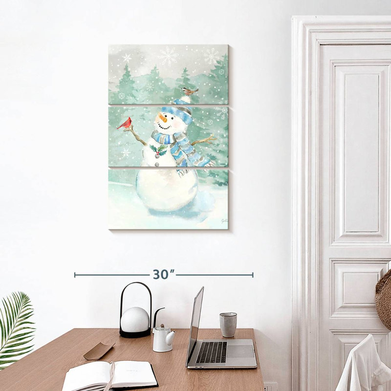 Lelend Let It Snow Blue Snowman II, H 32 po x l 20 po