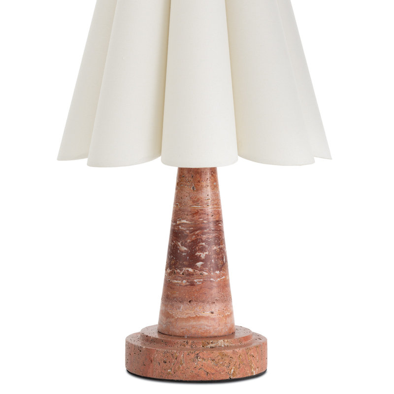 Segal Marble Table Lamp, Red