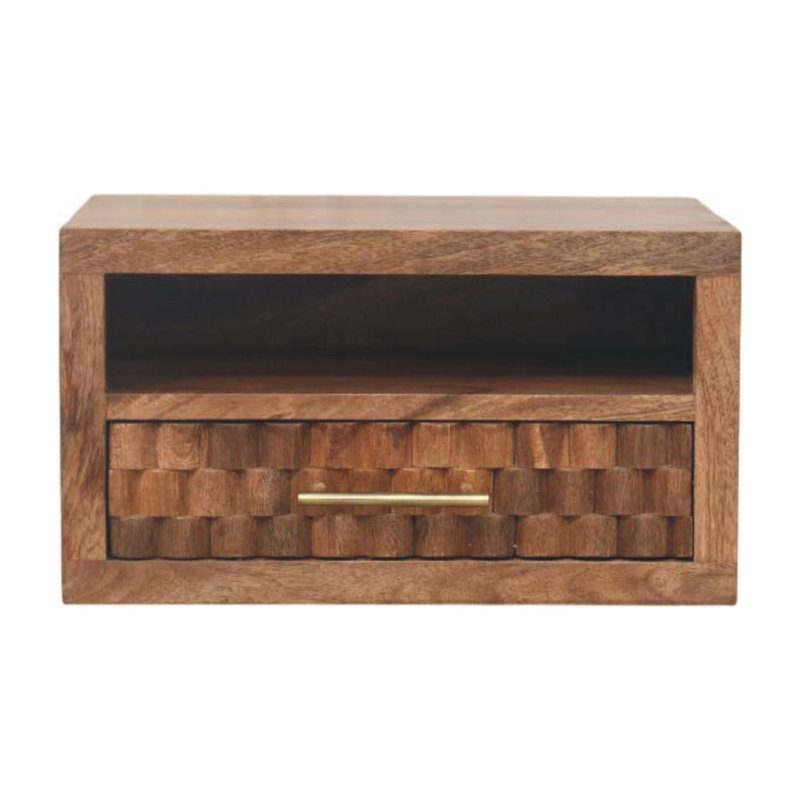 32cm W Solid Wood Bedside Table