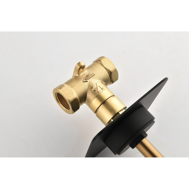 Valve de contrôle de volume et de débit 3/4 po - Poignée réglable en laiton pour douche