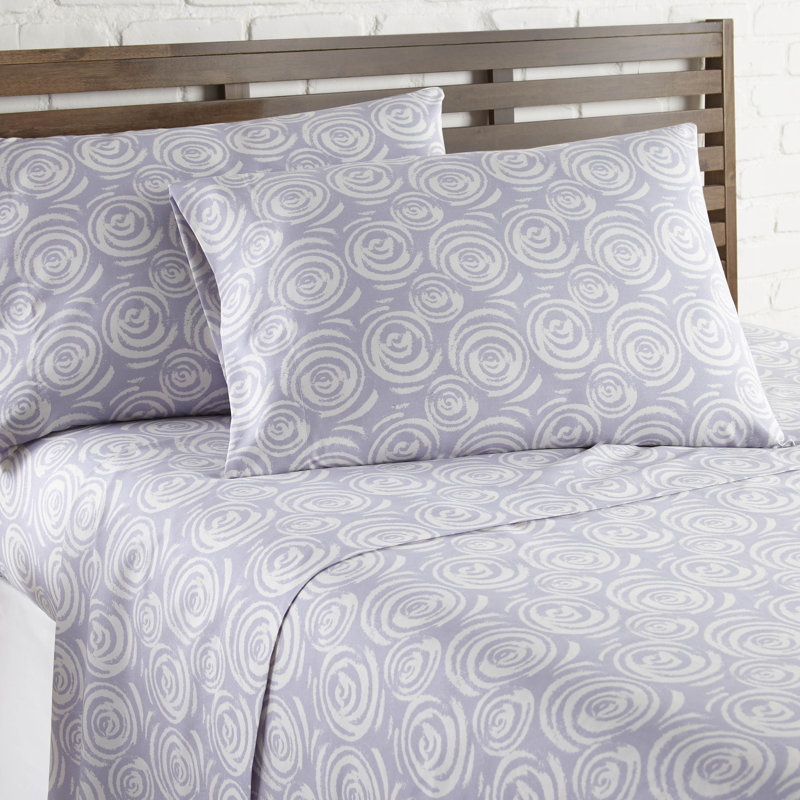 Ensemble de draps en microfibre Vilano Choice, Très grand californien, Lavande