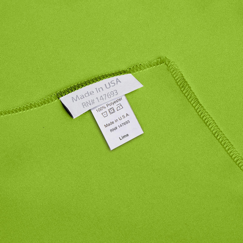 Solid Color Square Tablecloth - Basics by Wayfair™, Lime, 72" Square
