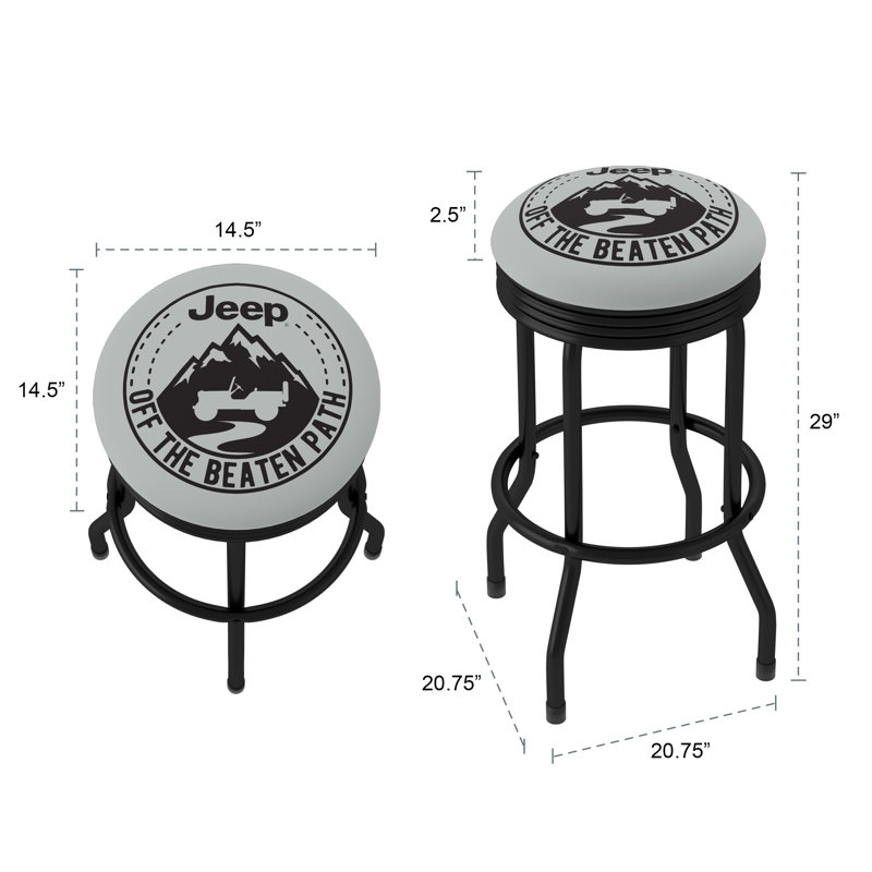 Tabouret pivotant non fini 31 po