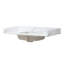 Éclaboussures latérales frittées en pierre dorée pour dessus de meuble-lavabo - 22 po x 4 po, blanc, retrait facile des taches, glamour tendance, persistance d'installation simple, graisse de garantie de qualité stable, leurre