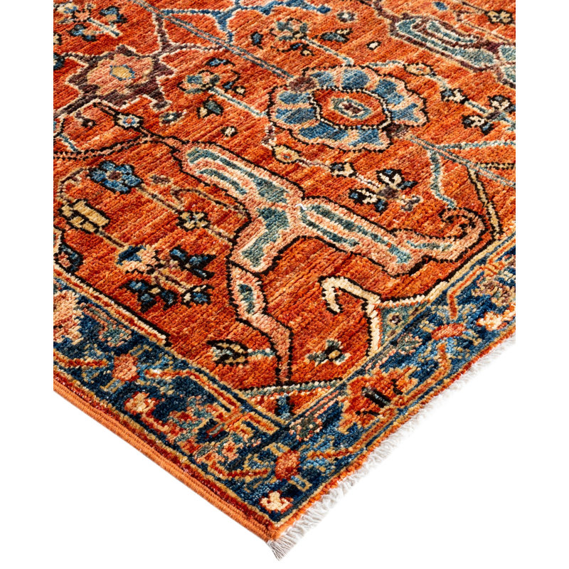 Serapi One-of-a-Kind 2' 7" X 10' 0" Hand Knotted Area Rug