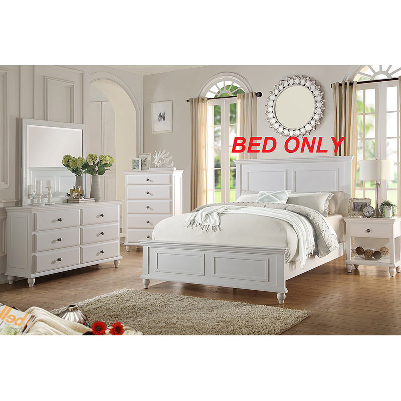 Cadre de lit blanc 1pc