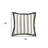 Black Ivory Alternate Striped Throw Pillow