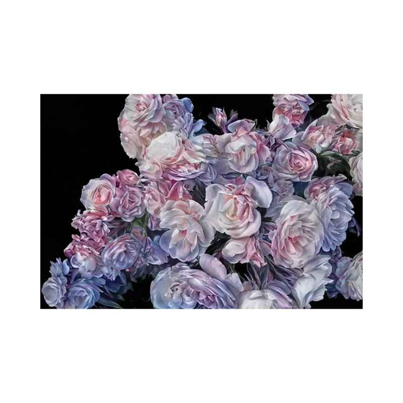 Floral 27 by Heather Offord - Wrapped Canvas Print, 20.32cm H x 30.48cm W x 1.905cm D