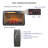 Infrared Quartz Heater Fireplace - Brick And Woodlog Style, 1500W Heat Power, Adjustable Flame Options, Protected Heating & , Heat, 4 Brightness Settings,