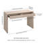 Carisha 48" Wide Rectangular Desk-1365127029