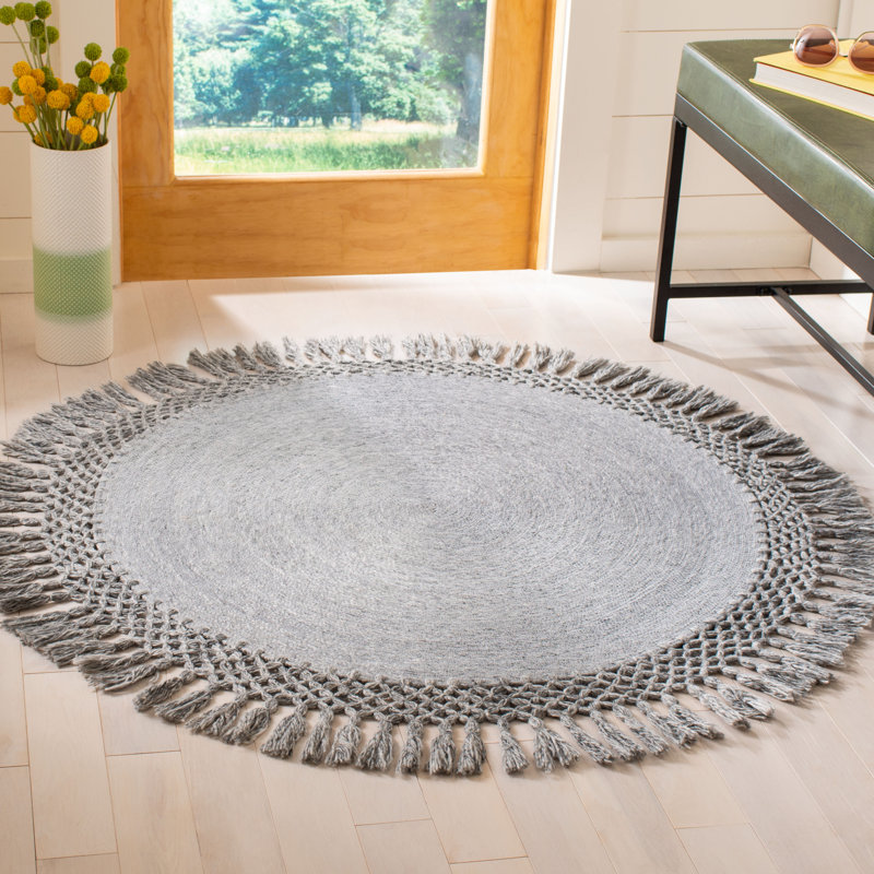 Cuellar Hand Tufted Performance Rug, Round 3'