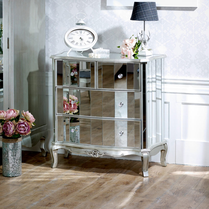 Lund 93cm W 4 - Drawer Chest of Drawers