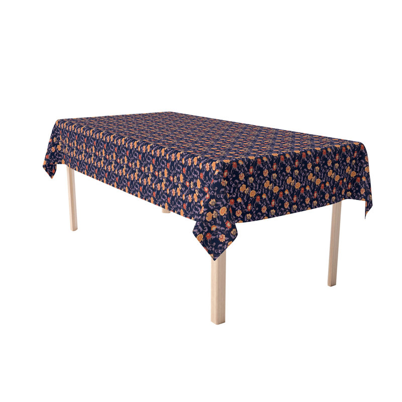 Rectangular Tablecloth, 100% Cotton, Floral 25, 104" x 60"