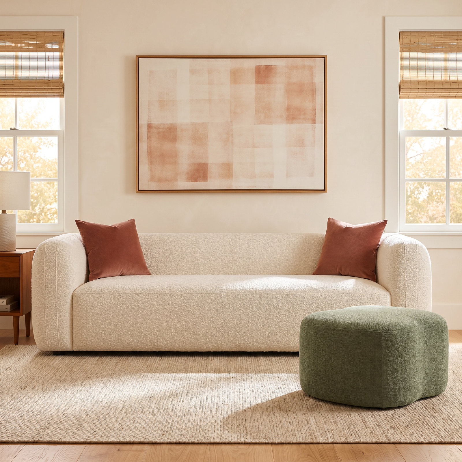 Lainey 96'' Upholstered Sofa, Crypton Nomad Snow