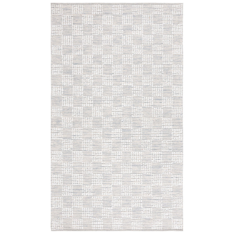 Thanbir 979 Area Rug In Silver / Ivory, Rectangle 5' x 8'