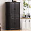 Armoire-penderie avec tablettes coulissantes, tablettes et tiroirs Pierce-235658382
