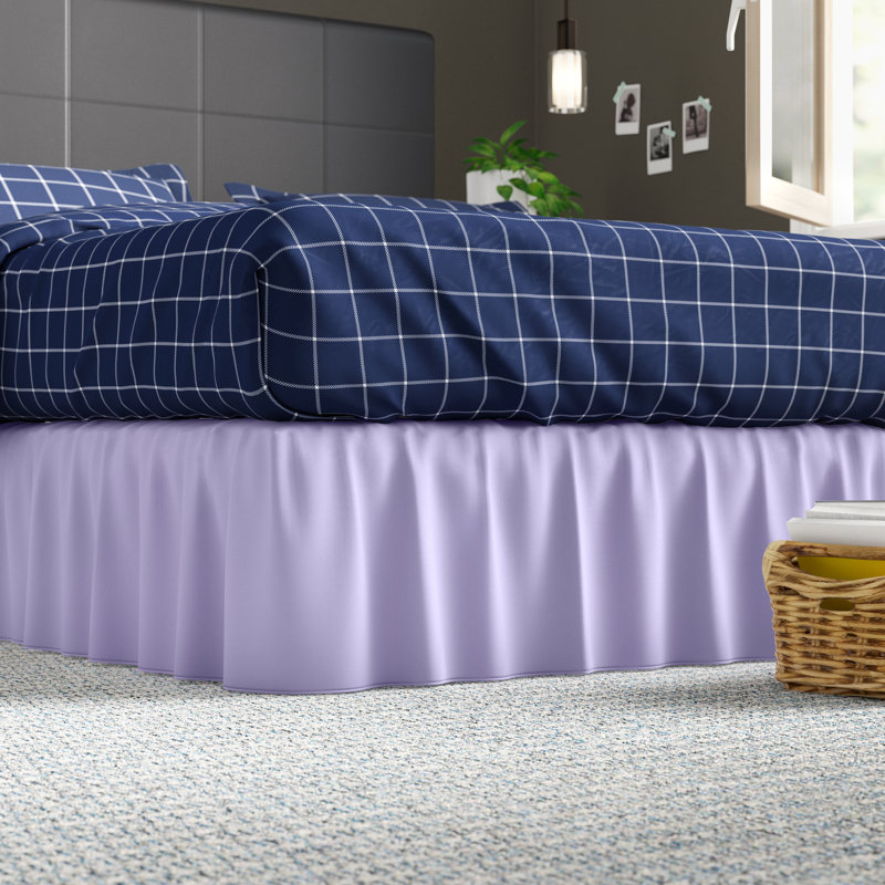 Margret Ruffled Bed Skirt, King (5'), Peach