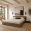 Ensemble de chambre avec lit plateforme 3 pièces Makoa-1273152018-1256774158