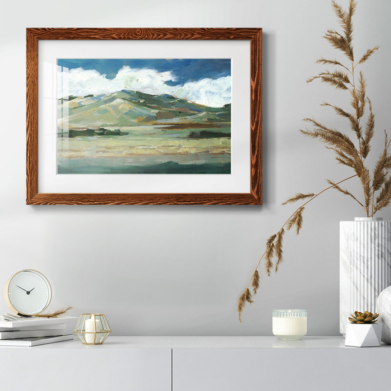 Western Sky II, reproduction d'art encadrée, Érable, H 14 po x l 20 po x P 1,5 po