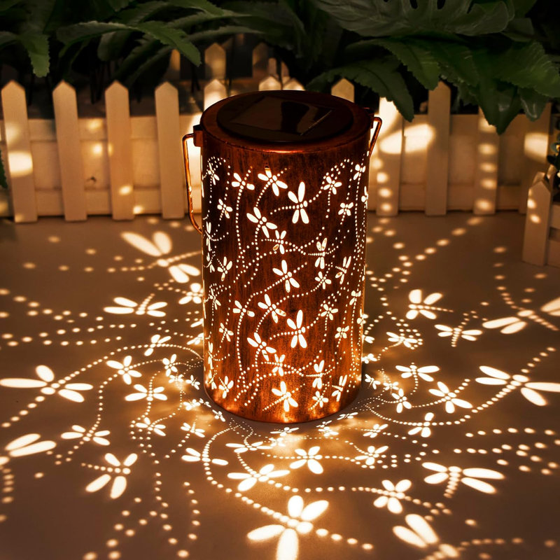 11'' Solar Powered Integrated LED Outdoor Lantern