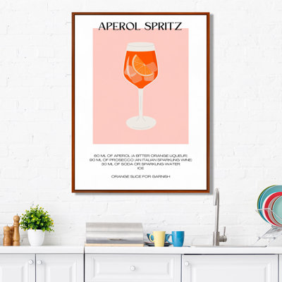 Décoration murale orange Aperol Spirz orange - cocktails