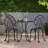 CHARLESTON 3PC CAST BISTRO SET