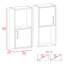  Armoire à pharmacie murale 2 pièces avec rangement ouvert et fermé-709160734