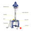 Adjustable Height 48cm W Toddler Basketball Hoop