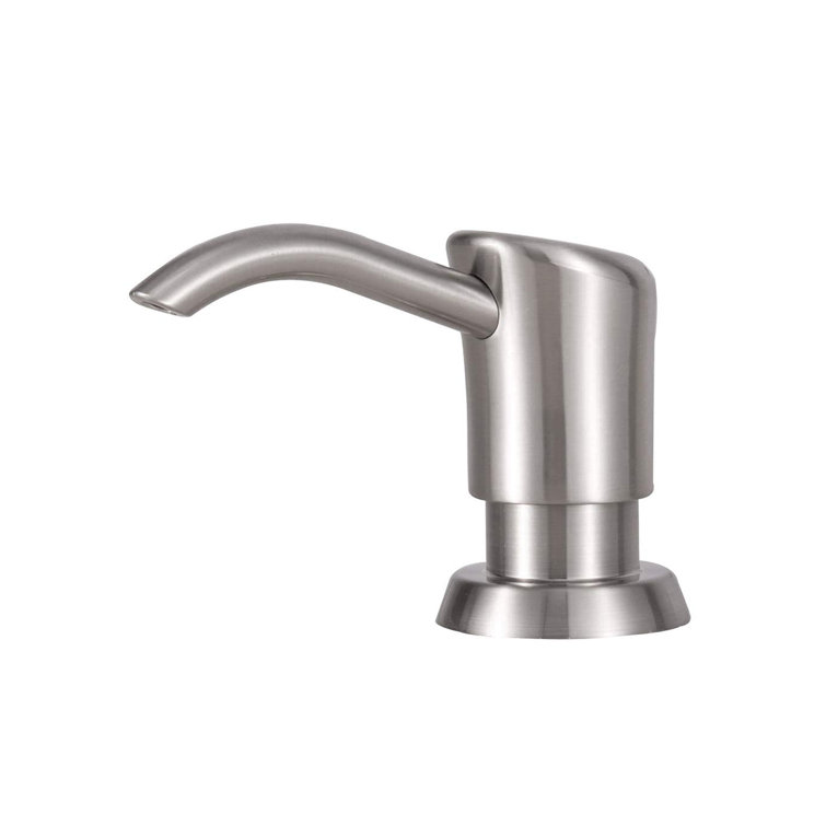 GAGALIFE Kitchen Sink Soap Dispenser - Brushed Nickel Built-in Dispenser With 13oz Bottle