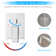 Rainfall Shower System with 12 Inch Shower Head and Handheld Complete Combo Set Ceiling Mount