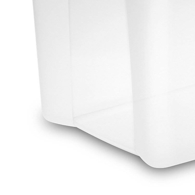 Sterilite ShelfTotes Clear Latched Plastic Storage Container, 12, 50 qts.